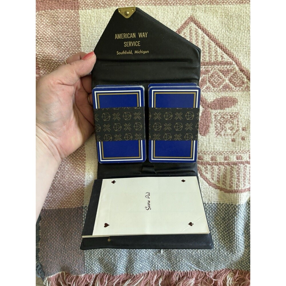 Vintage American Way Card Game Set With Score pad Vintage